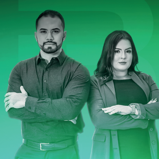 Homem e mulher lado a lado